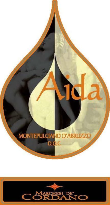 Marchesi de Cordano Montepulciano d'Abruzzo Aida 2011 Front Label