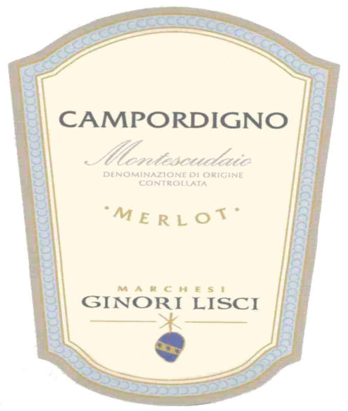 Marchesi Ginori Lisci Montescudaio Campordigno 2012 Front Label
