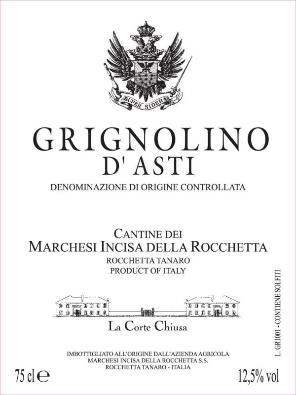 Marchesi Incisa della Rocchetta Grignolino d'Asti 2013 Front Label