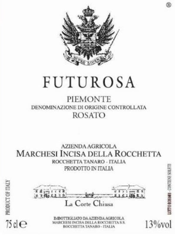 Marchesi Incisa della Rocchetta Futurosa Rosato 2015 Front Label