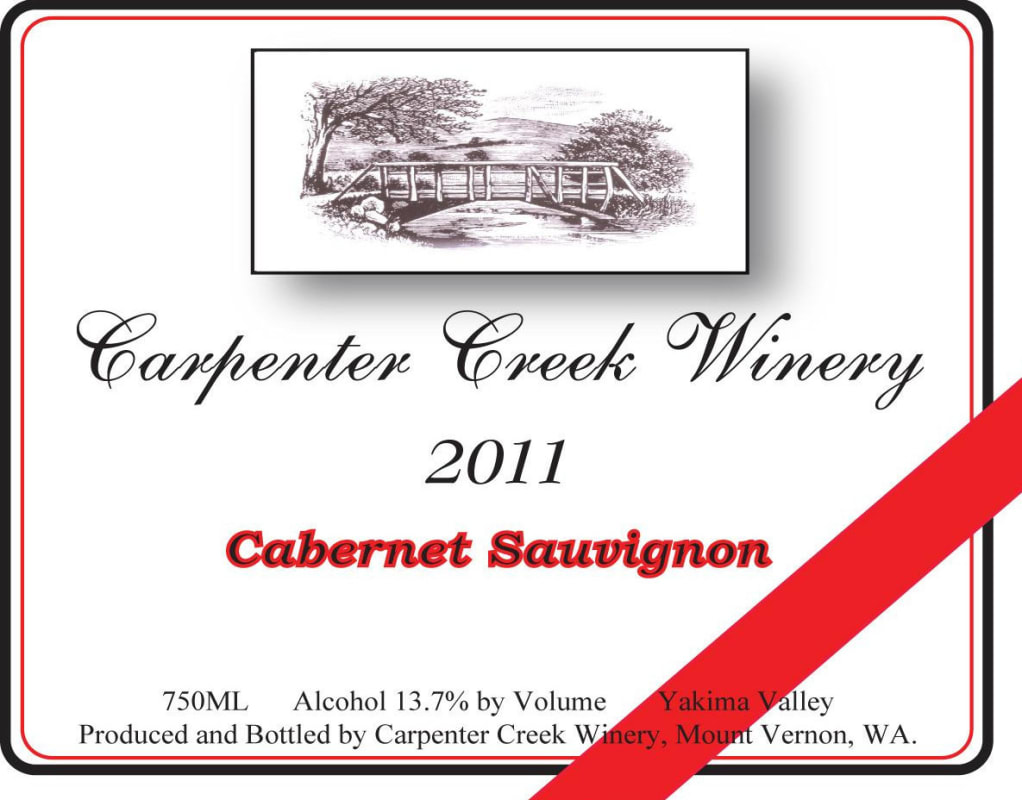 Carpenter Creek Winery Cabernet Sauvignon 2011 Front Label