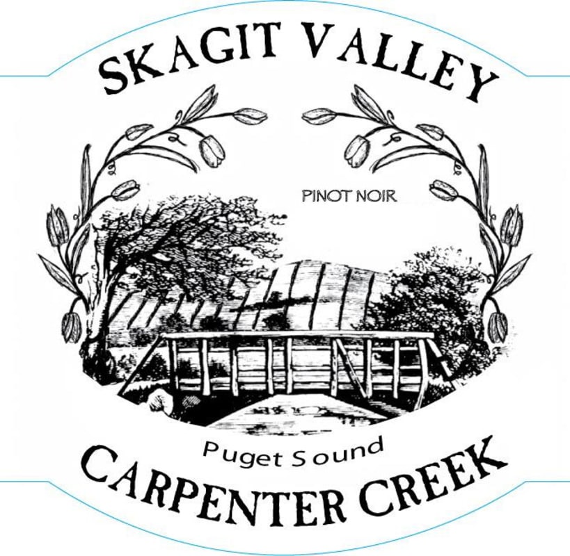 Carpenter Creek Winery Skagit Valley Pinot Noir 2008 Front Label