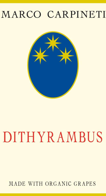 Marco Carpineti Lazio Dithyrambus Rosso 2010 Front Label