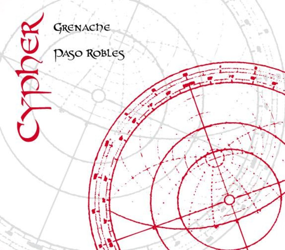 Cypher Winery Paso Robles Grenache 2014 Front Label