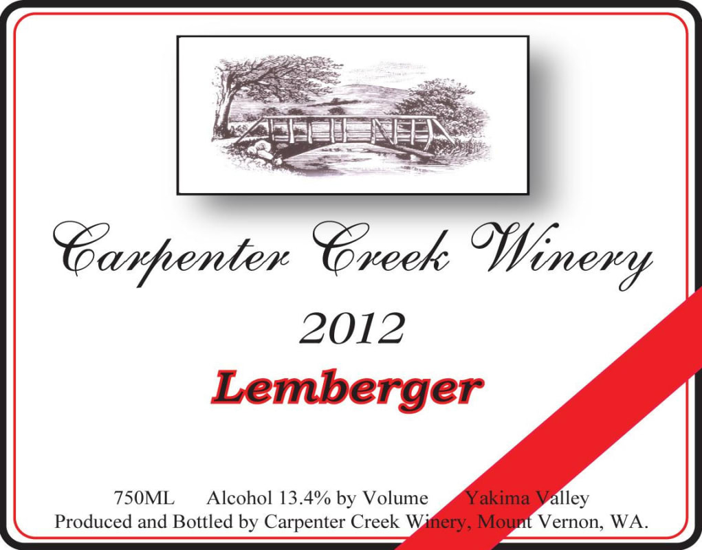 Carpenter Creek Winery Lemberger 2012 Front Label