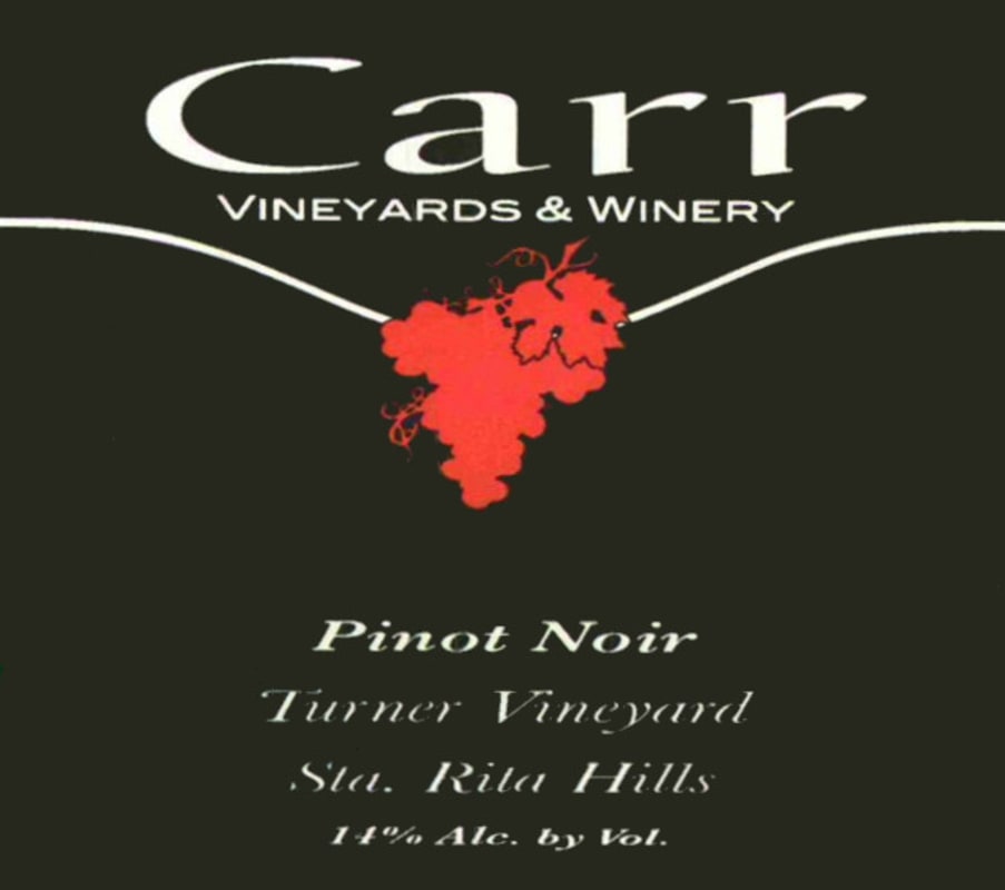 Carr Vineyards & Winery Turner Vineyard Pinot Noir 2007 Front Label