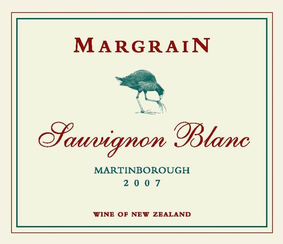 Margrain Vineyard Sauvignon Blanc 2007 Front Label