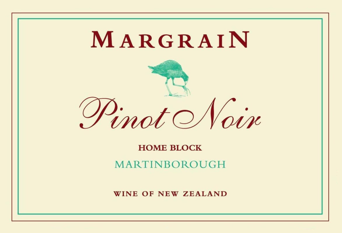 Margrain Vineyard Home Block Pinot Noir 2009 Front Label