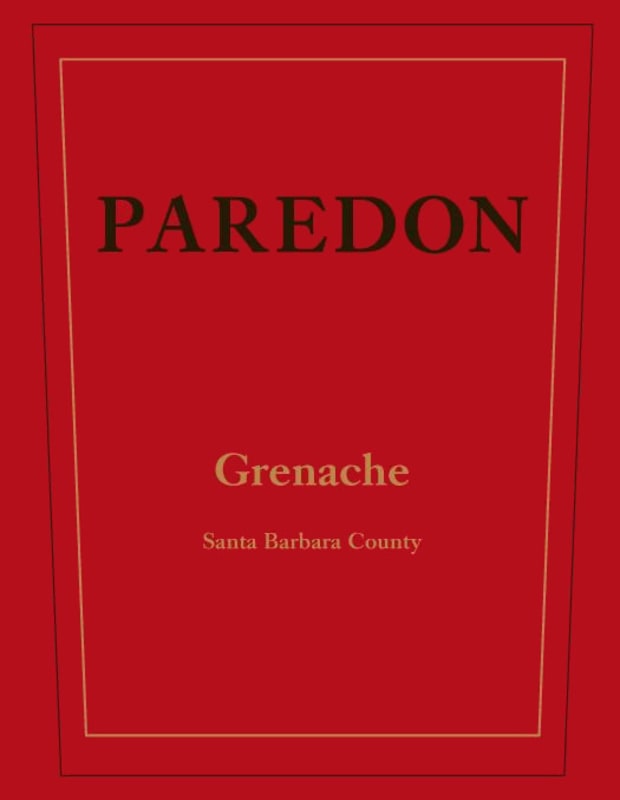 Carr Vineyards & Winery Winery Paredon Grenache 2011 Front Label