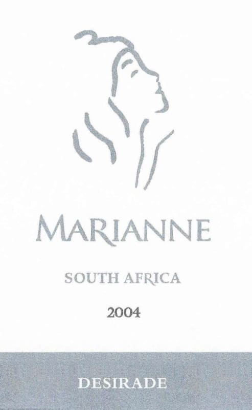 Marianne Wine Estate Desirade 2004 Front Label