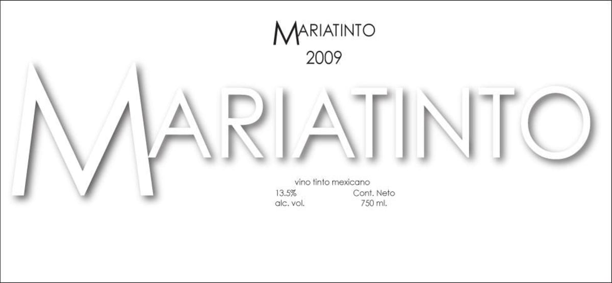 Mariatinto Ensenada 2009 Front Label