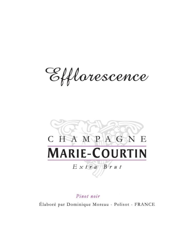 Marie Courtin Efflorescence Blanc de Noirs Extra Brut 2010 Front Label