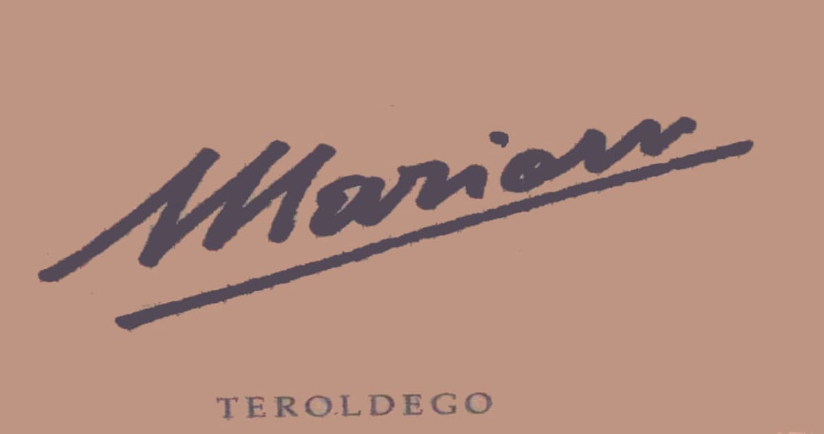 Marion Veneto Teroldego 2012 Front Label