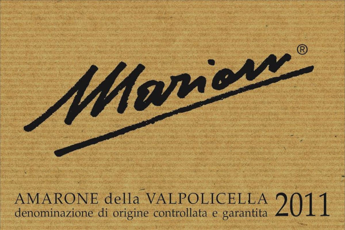 Marion Amarone della Valpolicella 2011 Front Label