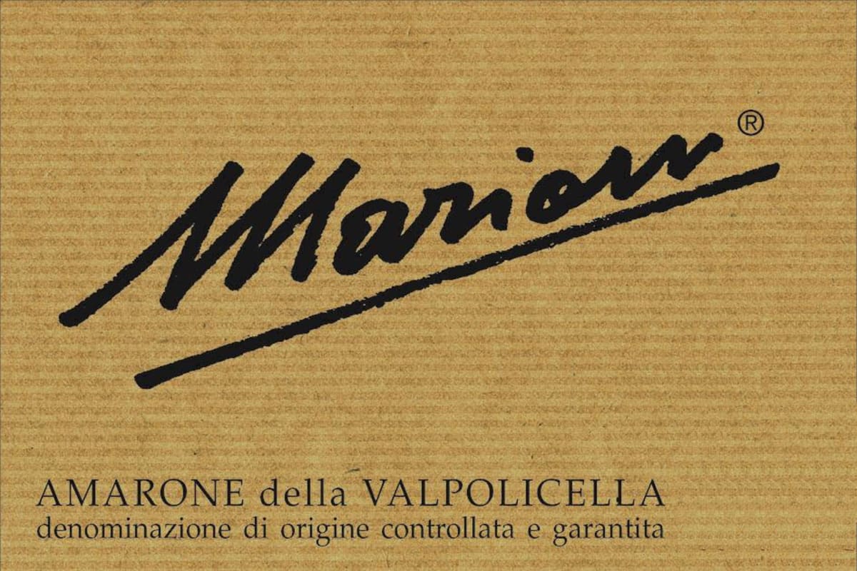 Marion Amarone della Valpolicella 2012 Front Label