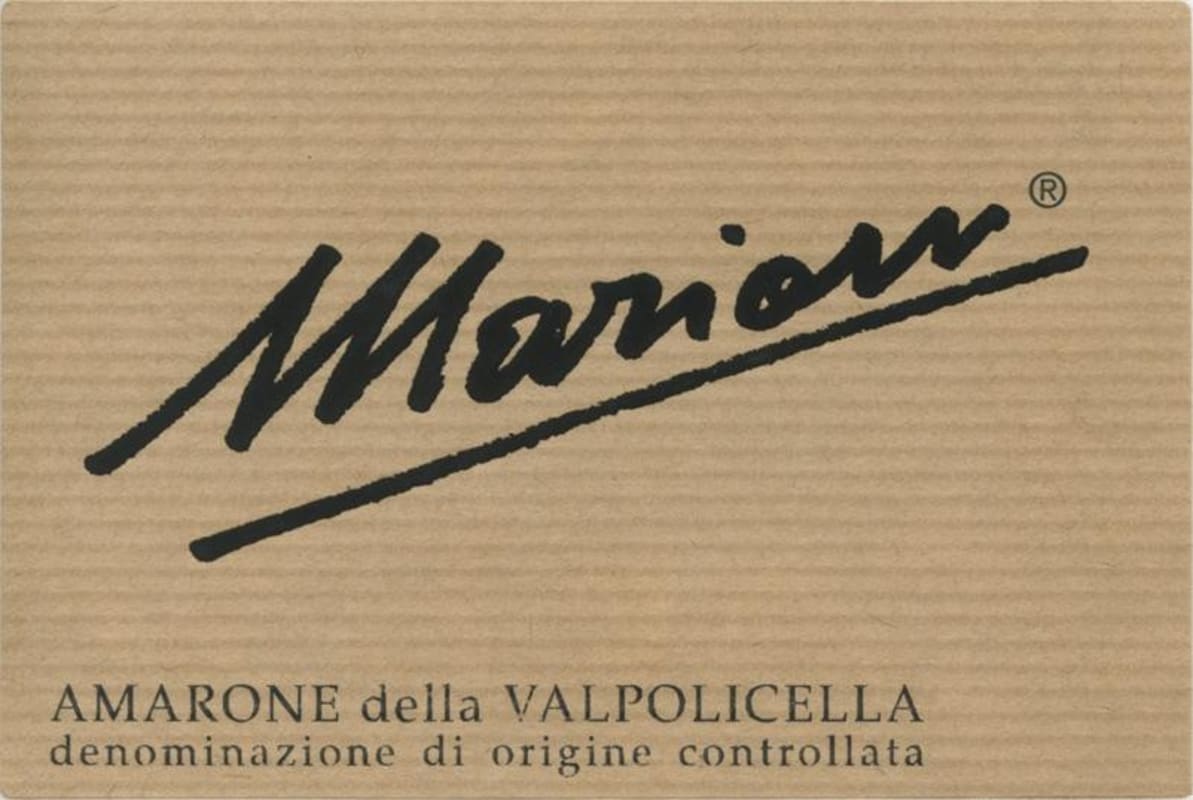 Marion Amarone della Valpolicella 2009 Front Label