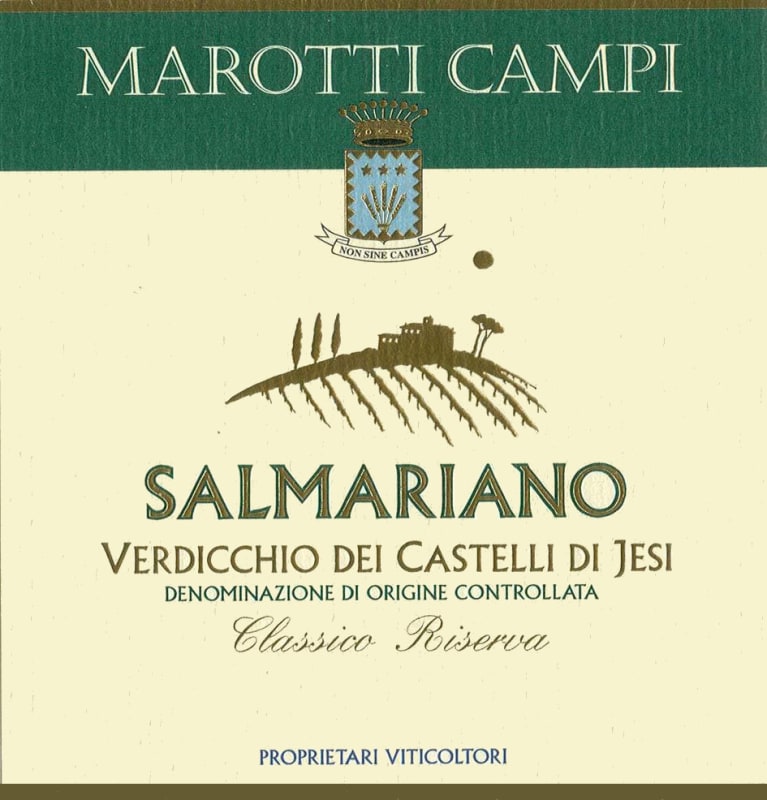 Marotti Campi Verdicchio dei Castelli di Jesi Salmariano Riserva Classico 2012 Front Label