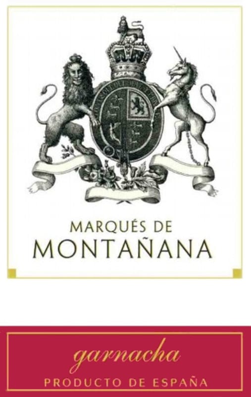 Marques de Montanana Garnacha 2009 Front Label