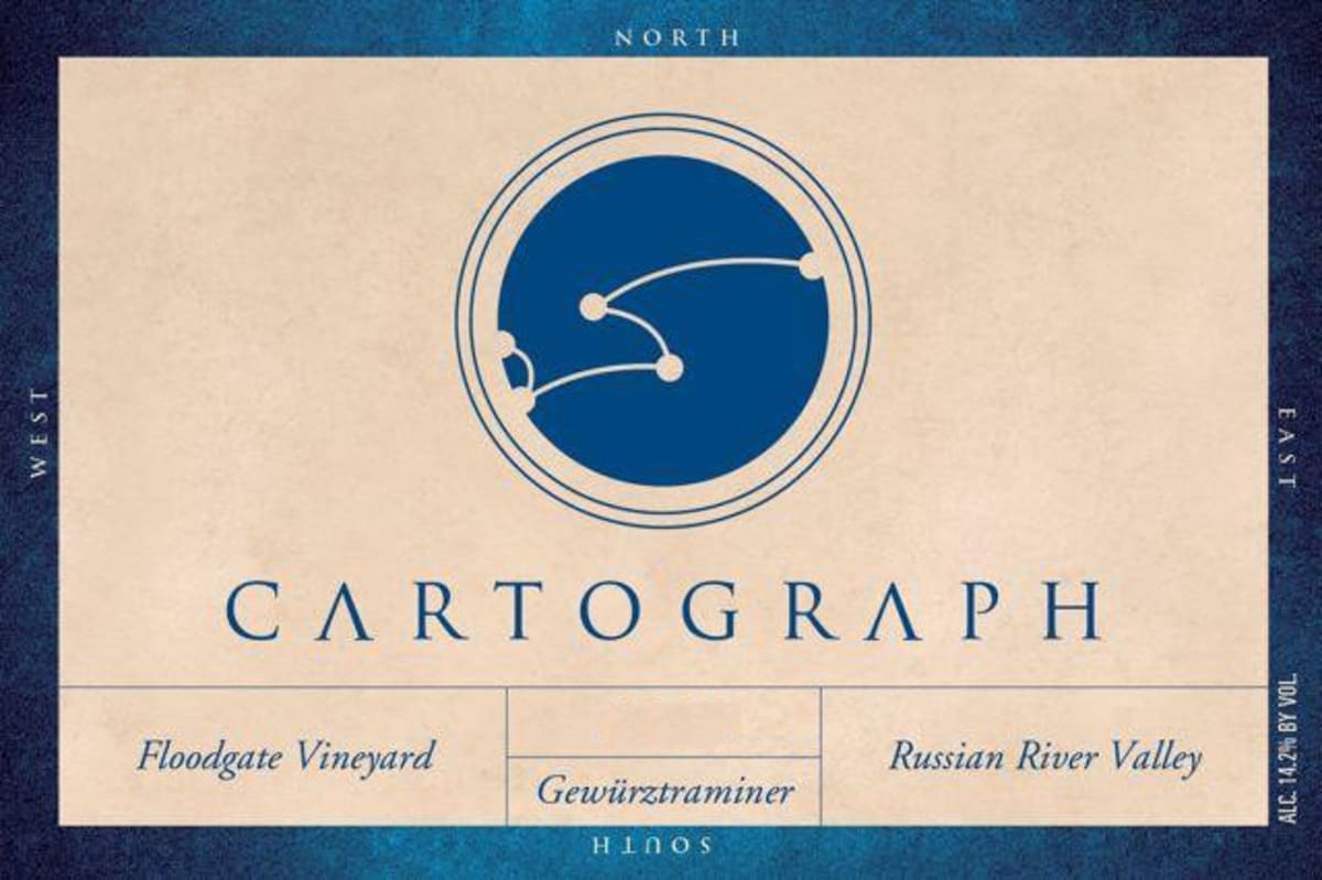 Cartograph Wines Floodgate Vineyard Gewurztraminer 2012 Front Label