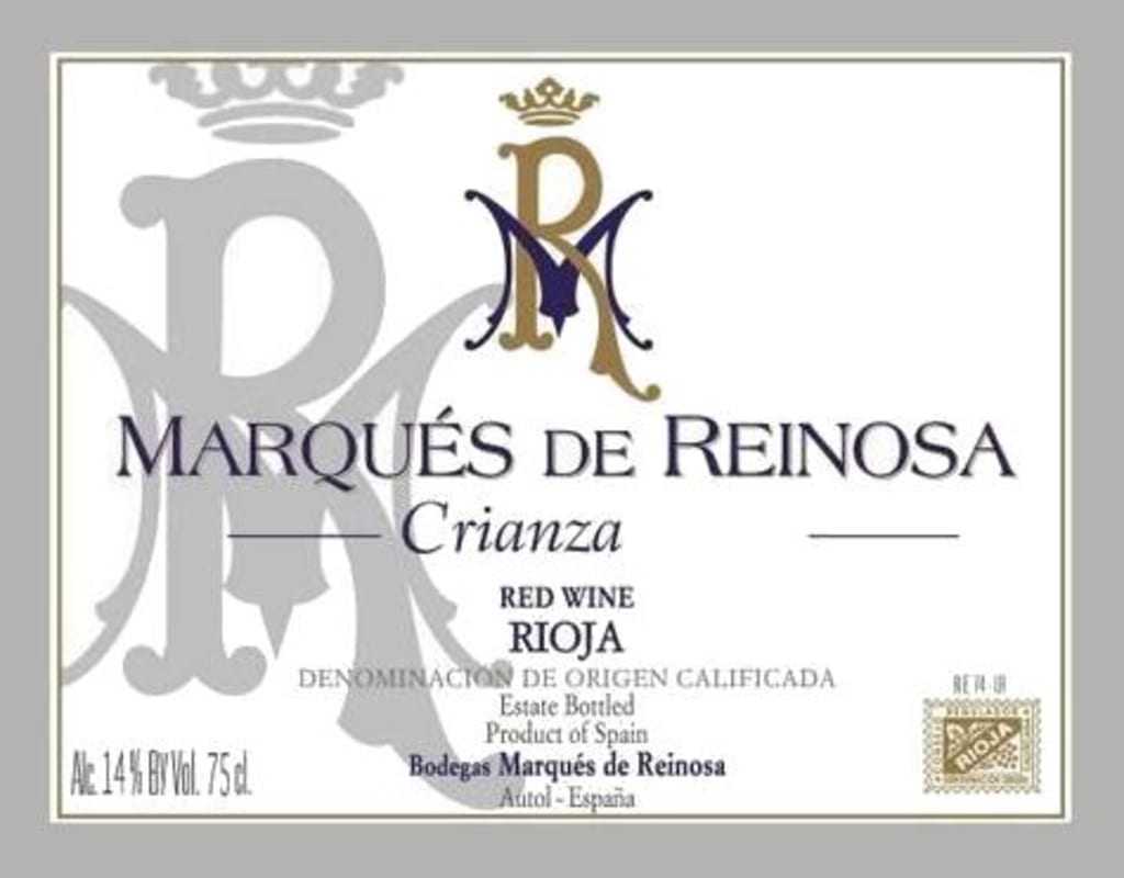 Marques de Reinosa Crianza 2012 Front Label