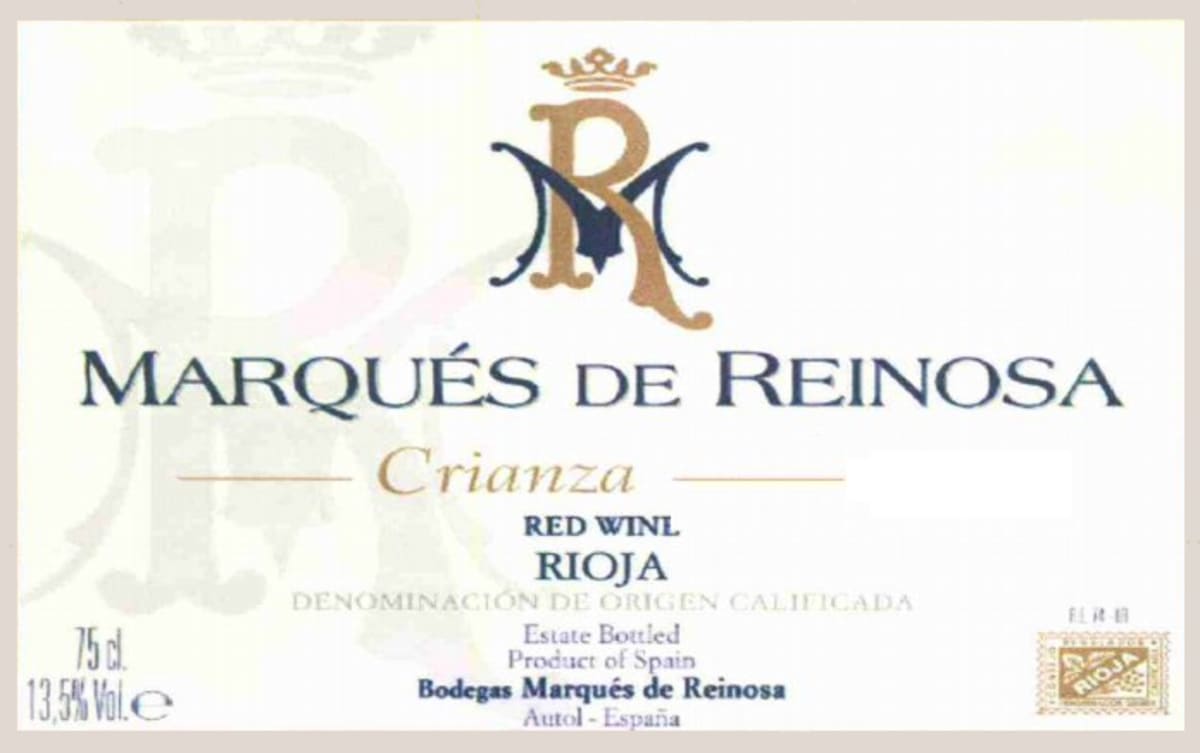 Marques de Reinosa Crianza 2007 Front Label