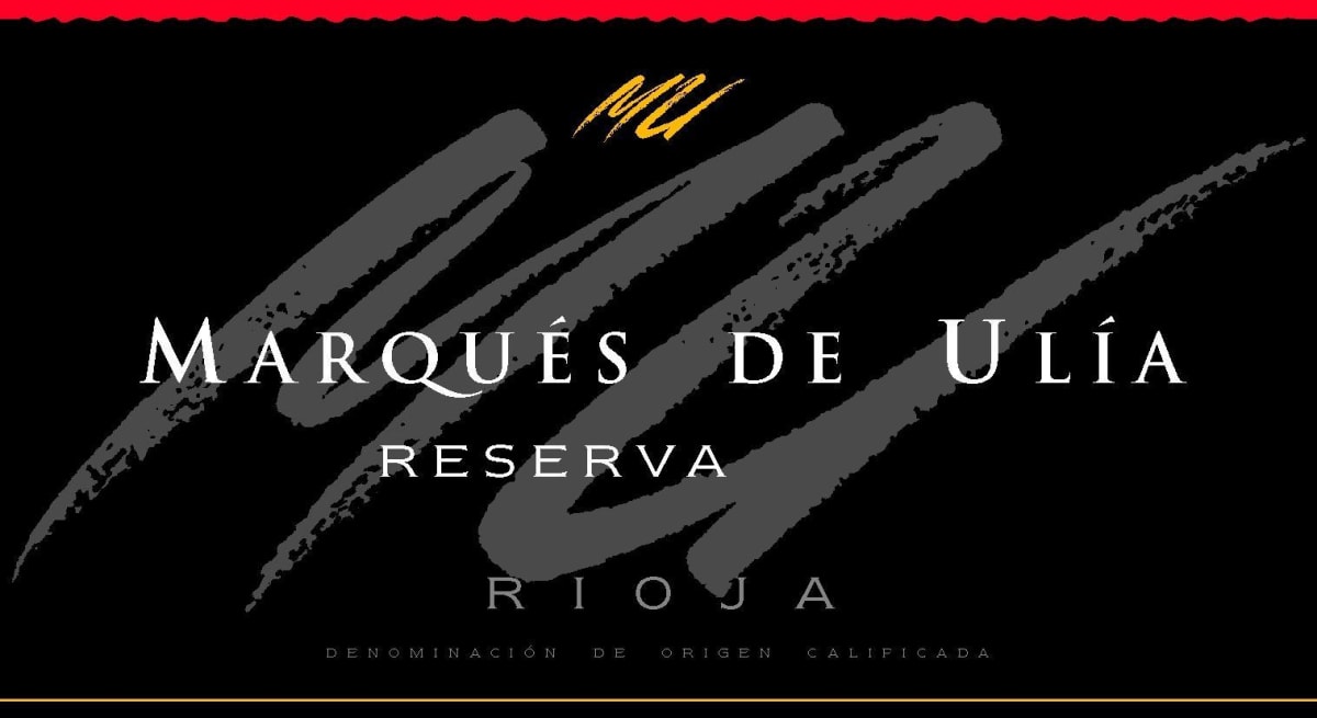 Marques de Ulia Rioja Reserva 2001 Front Label