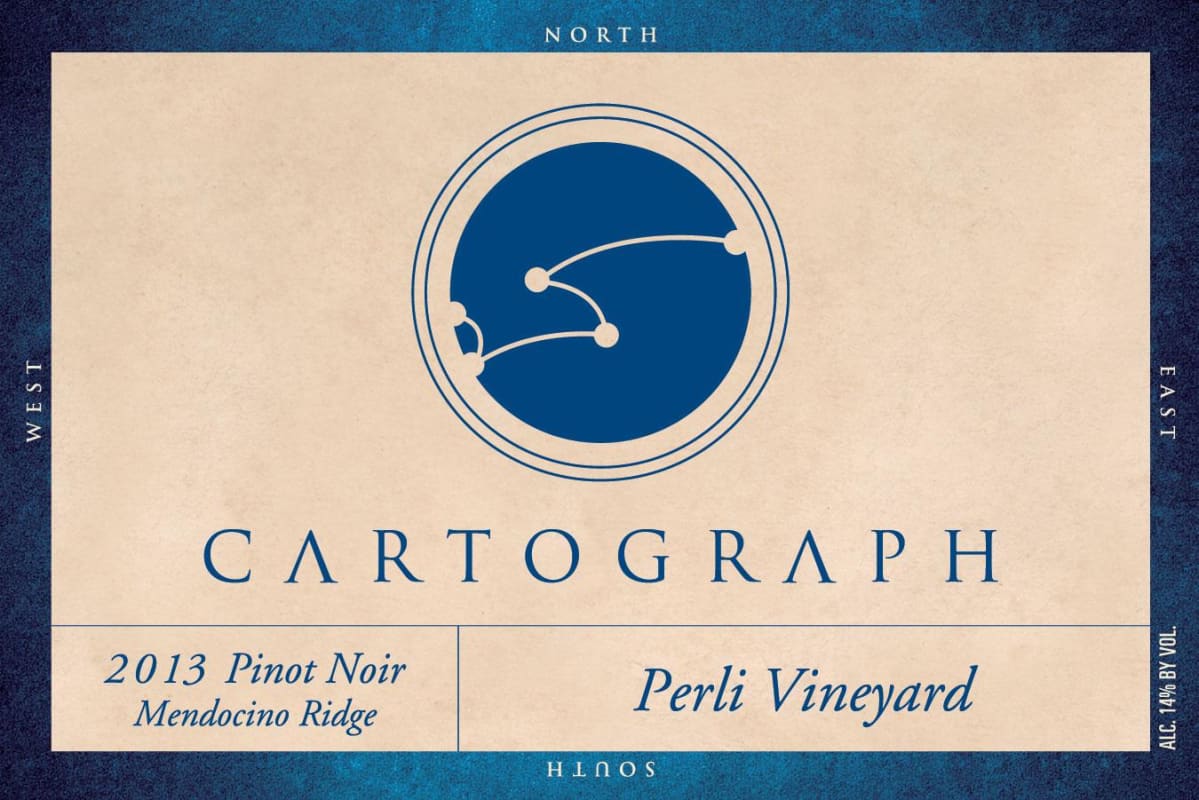 Cartograph Wines Perli Pinot Noir 2013 Front Label
