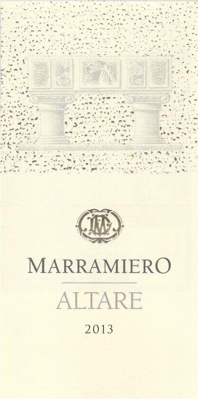 Marramiero Trebbiano d'Abruzzo Altare 2013 Front Label