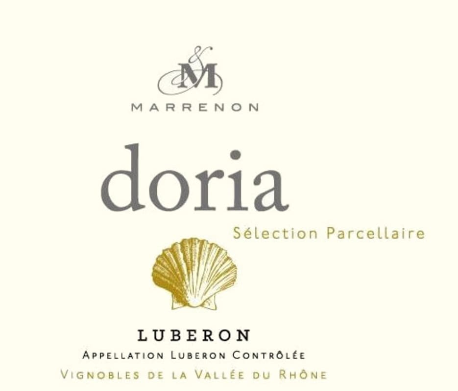 Marrenon Luberon Doria Blanc 2014 Front Label