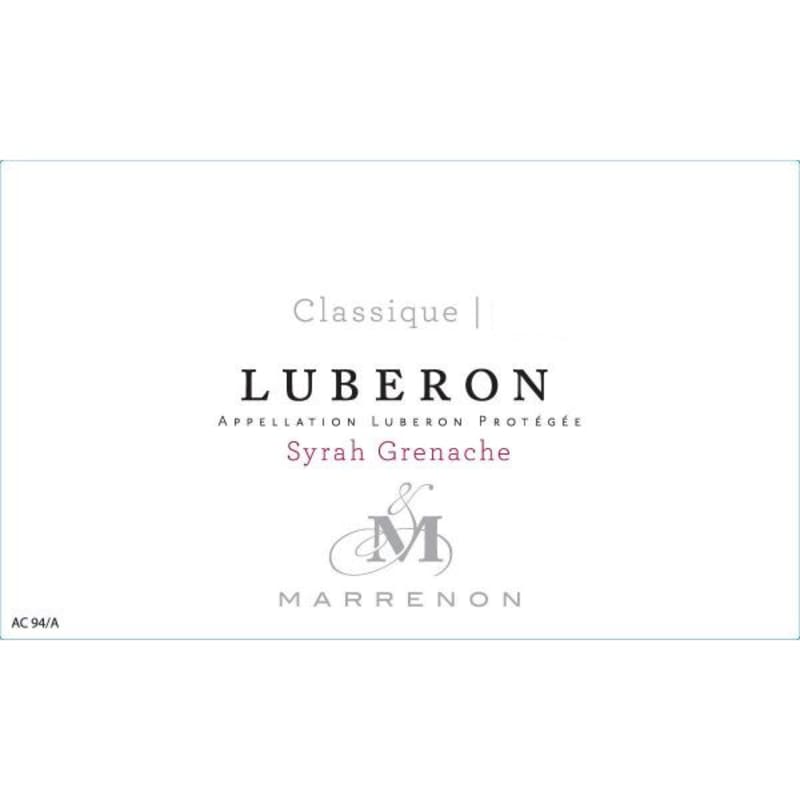 Marrenon Luberon Classique Rouge 2014 Front Label