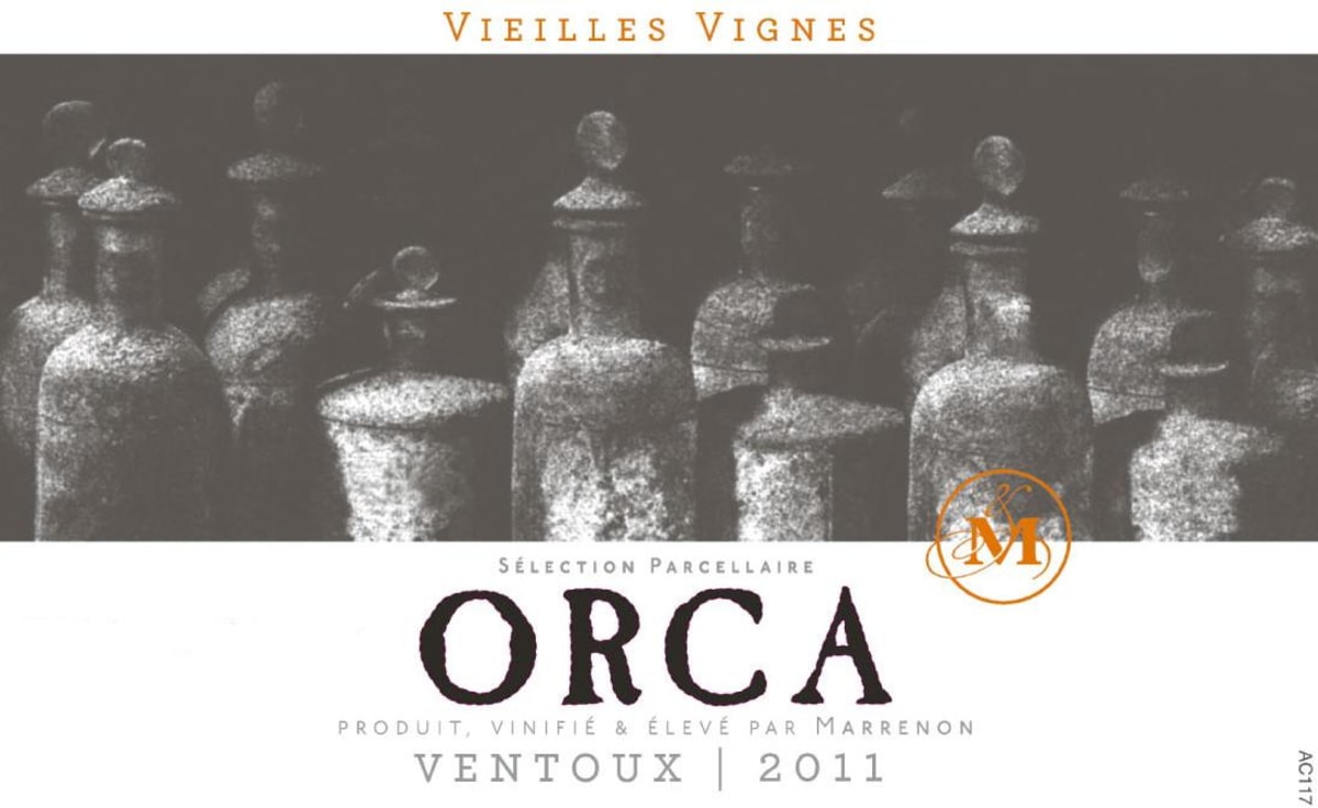 Marrenon Ventoux Orca Vieilles Vignes 2011 Front Label
