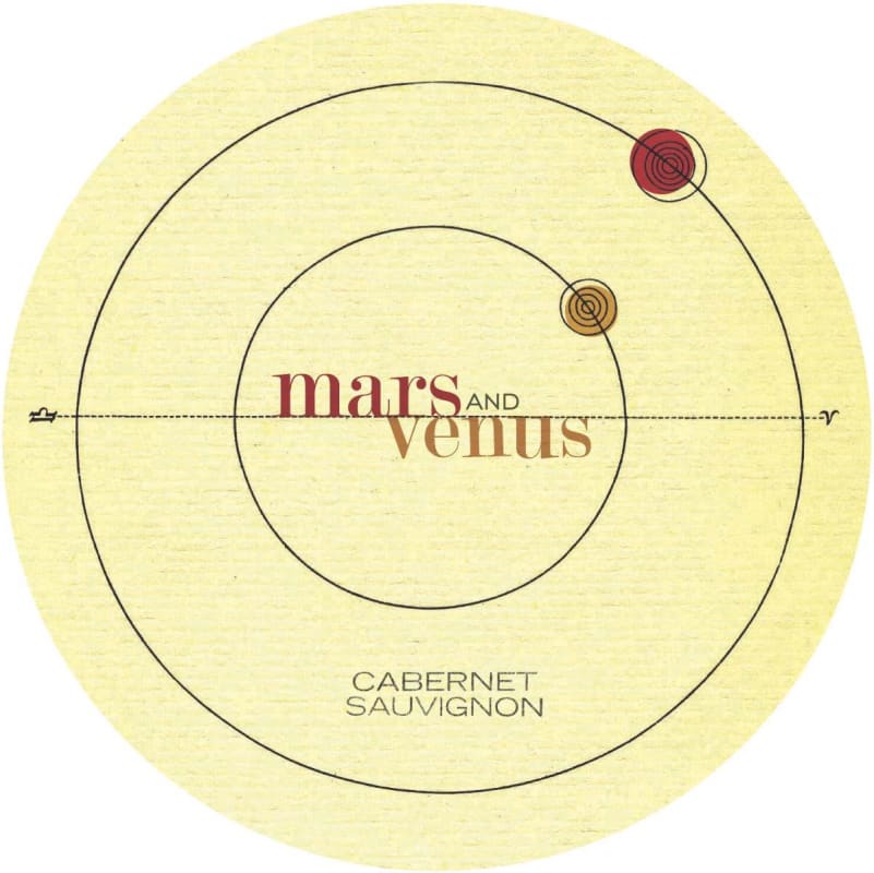 Mars and Venus Cabernet Sauvignon 2015 Front Label