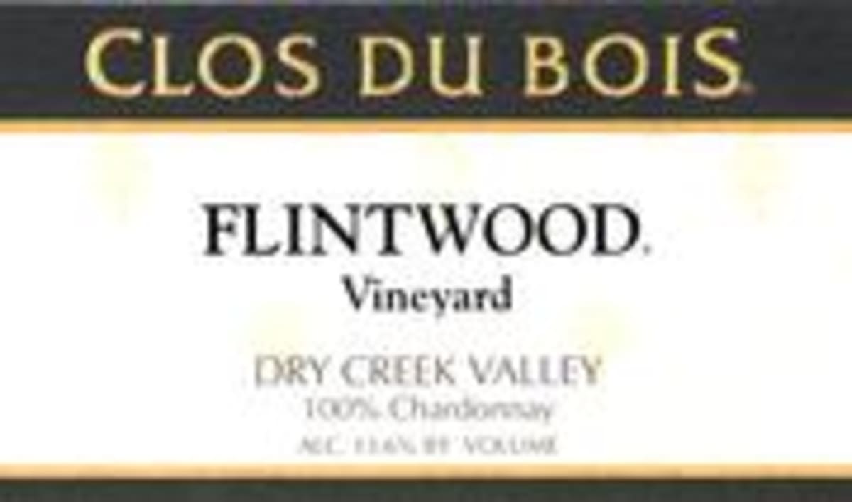 Clos du Bois Flintwood Vineyard Chardonnay 1996 Front Label