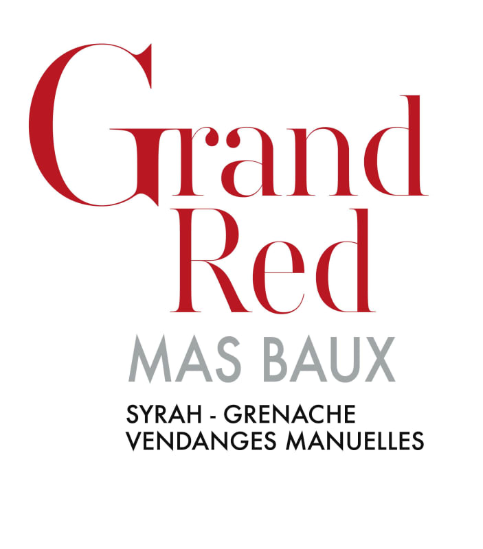 Mas Baux Cotes du Roussillon Grand Red 2015 Front Label