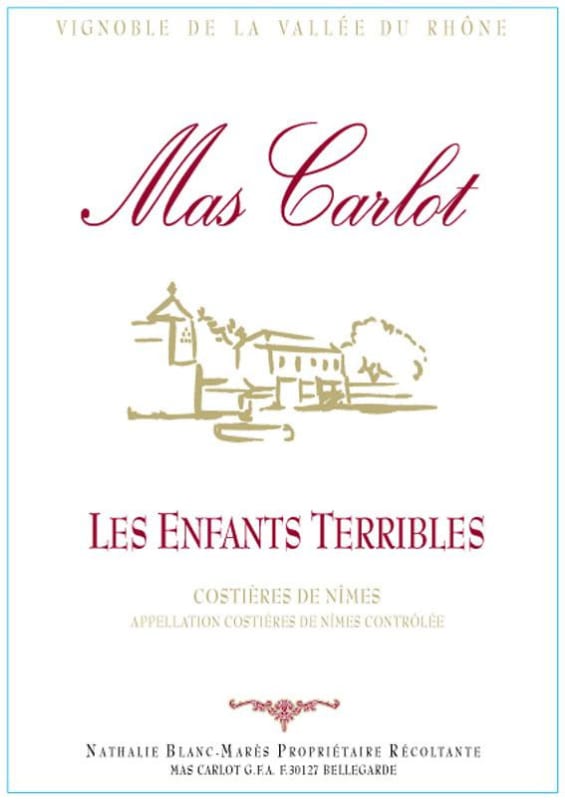 Mas Carlot - Chateau Paul Blanc Costieres de Nimes Les Enfants Terribles 2009 Front Label