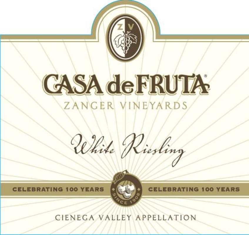 Casa de Fruta White Riesling 2015 Front Label