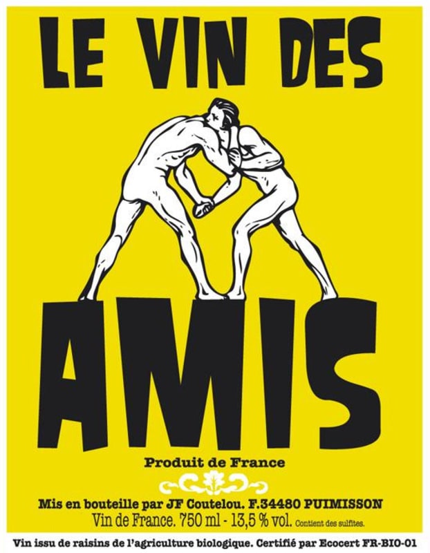 Mas Coutelou Le Vin des Amis 2014 Front Label