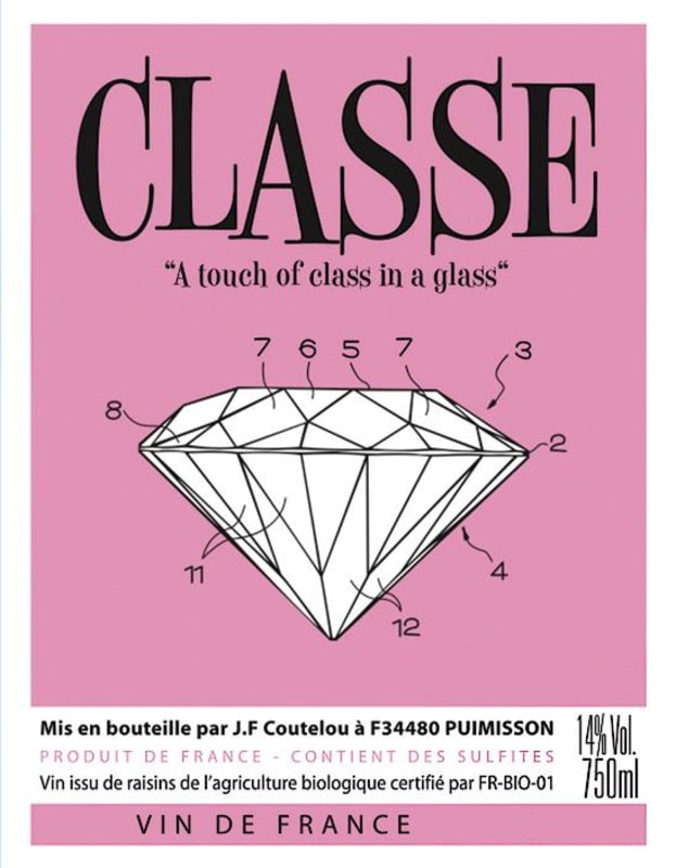 Mas Coutelou Classe 2012 Front Label