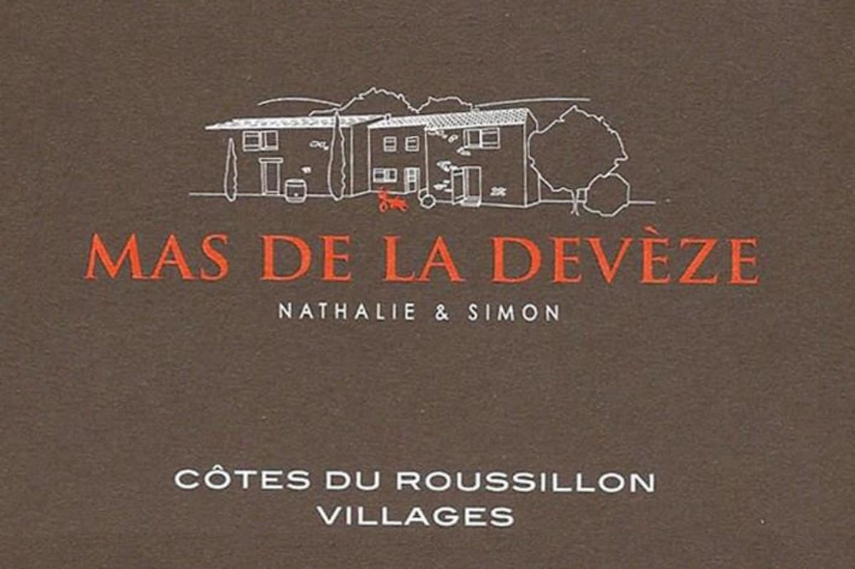 Mas De La Deveze Cotes du Roussillon Villages 2013 Front Label