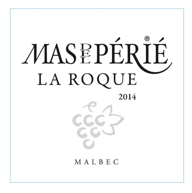 Mas del Perie La Roque Malbec 2014 Front Label