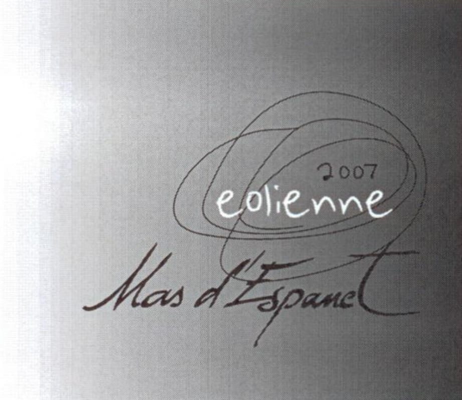 Mas d'Espanet Languedoc Eolienne Blanc 2007 Front Label