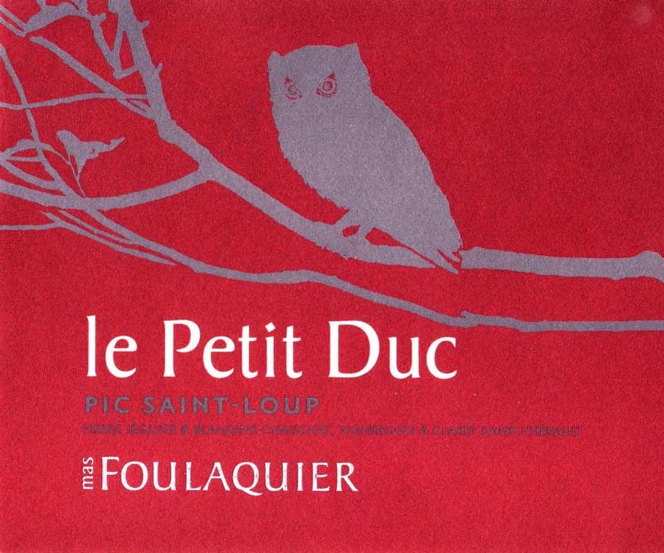 Mas Foulaquier Pic Saint-Loup Le Petit Duc 2002 Front Label
