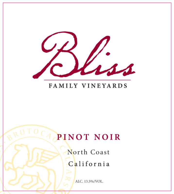 Bliss Pinot Noir 2011 Front Label