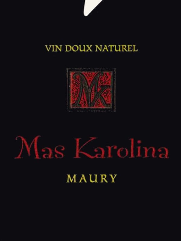 Mas Karolina Maury Rouge 2012 Front Label