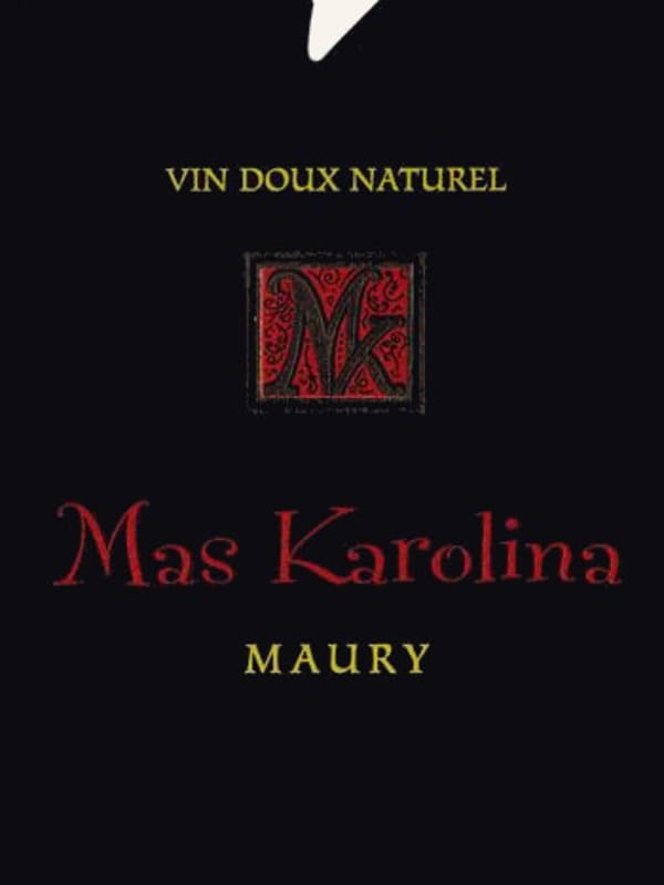 Mas Karolina Maury Rouge 2010 Front Label