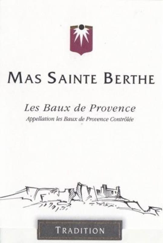 Mas Sainte Berthe Les Baux de Provence Tradition Rouge 2011 Front Label