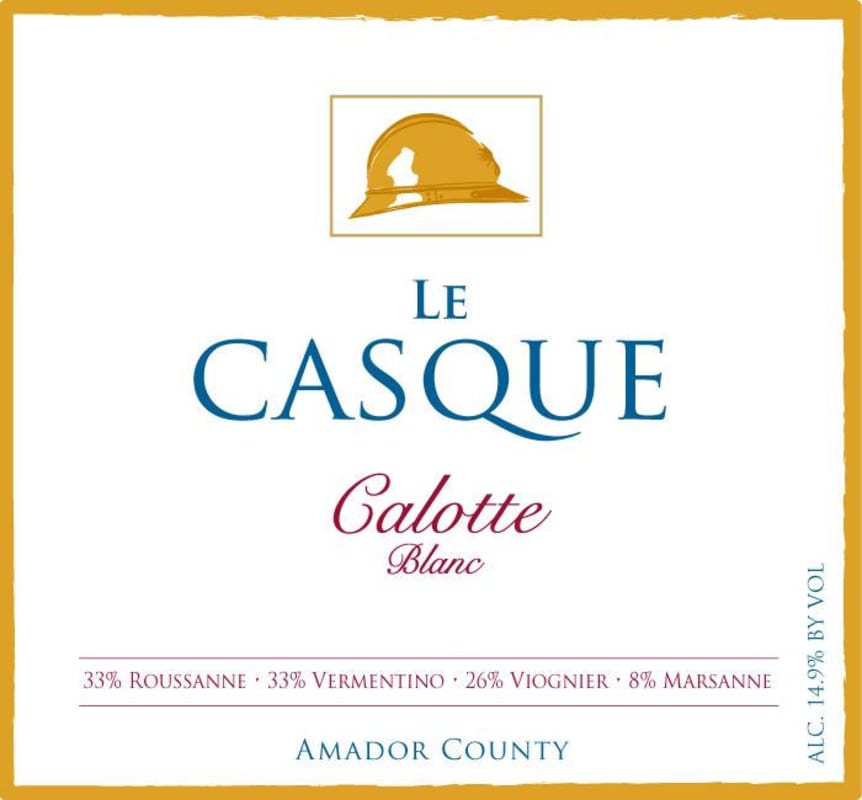 Casque Wines Calotte Blanc 2012 Front Label