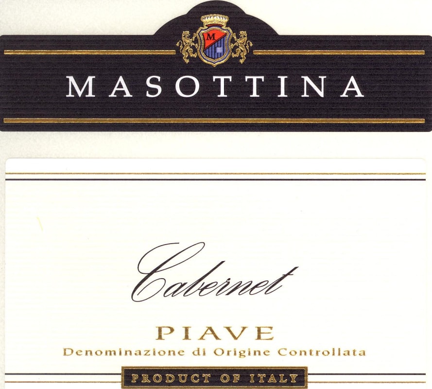 Masottina Piave Cabernet Sauvignon 2009 Front Label