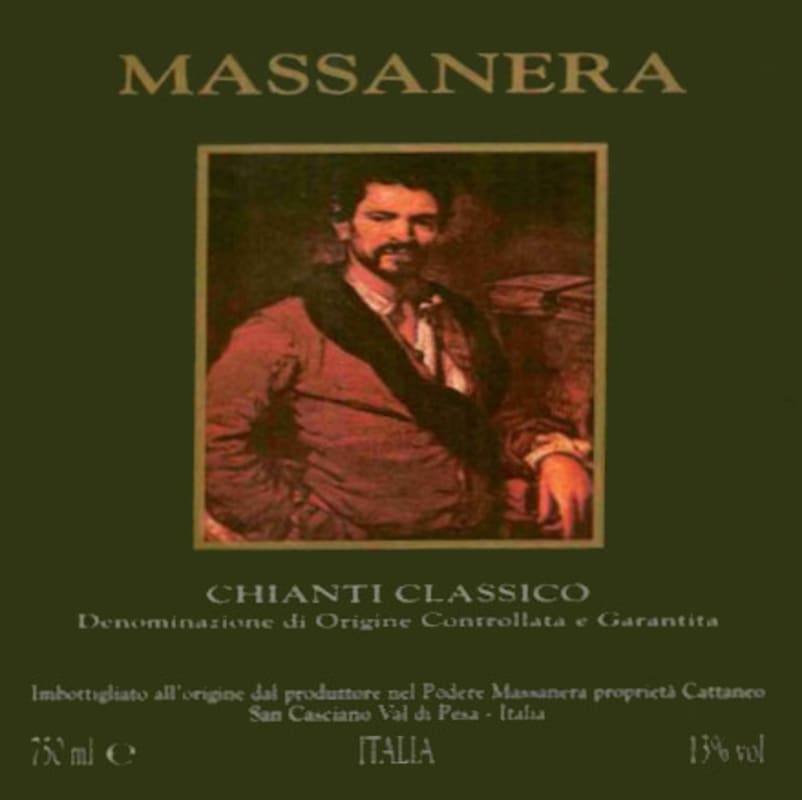 Massanera Chianti Classico 2000 Front Label