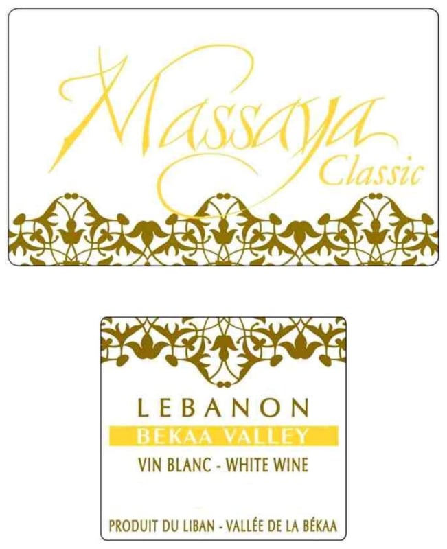 Massaya Classic Blanc 2014 Front Label